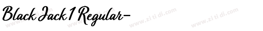 Black Jack 1 Regular字体转换